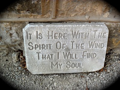 A plaque In the Churchyard
